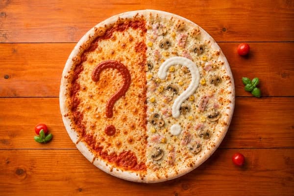 Půlená pizza 40cm
